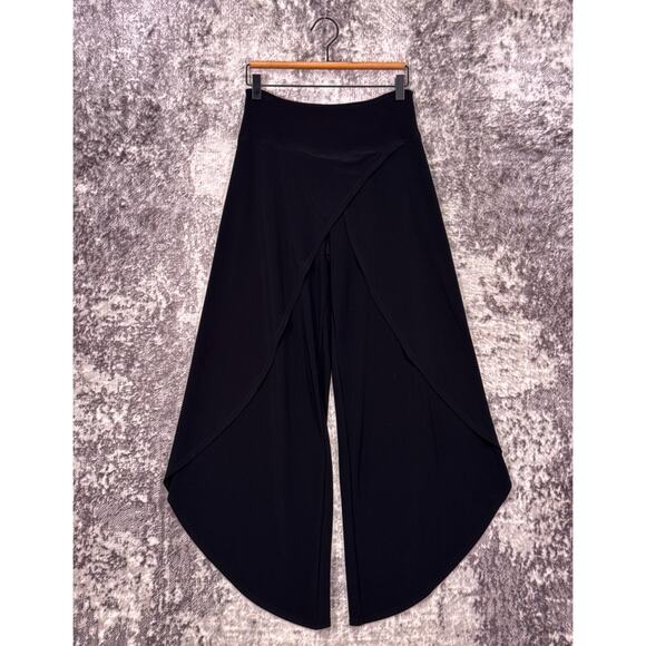 Sympli Rapt Pants 6 Womens Black Wide Leg Drape Signature Jersey Fabric - Picture 1 of 7